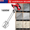 6 Speed Electric Cement Mixer Paint Concrete Mortar Mixing Drill Double Paddle