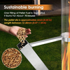 Wood Pellet Fire Pit Outdoor Patio Rocket Stove Heating Stove For Camping Party
