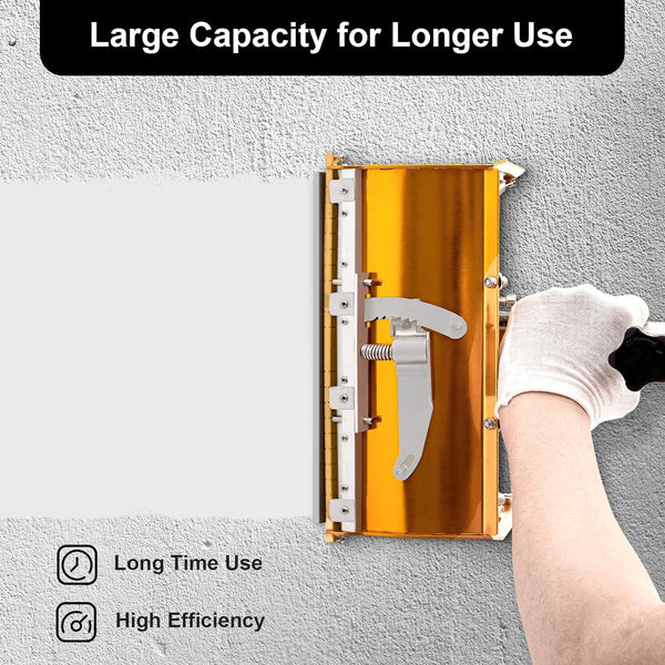Wallboard Finishing Box Putty Powder Scraper Wall Plastering Flat Box w/Handle