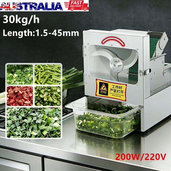 Electric Vegetable Slicer Scallion Chopping Machine Onion Segment Cutter 30kg/h