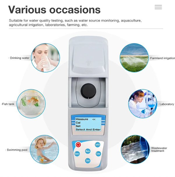 0~200NTU Digital Turbidity Meter for Swimming Pools /Water Quality Laboratory