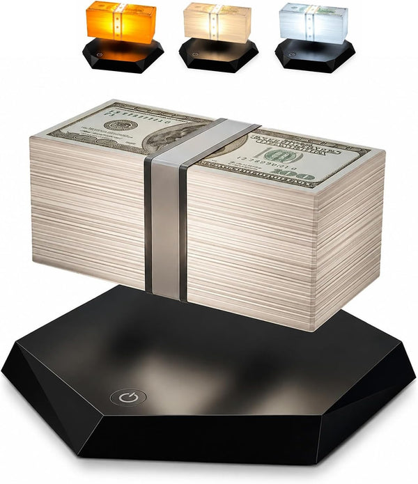 Magnetic Levitating Dollar LED Night Light GTA Money Floating Rotating Lamp Gift