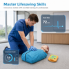 CPR Manikin Training Kit Teaching Model Adult First Aid Learning with Mini AED