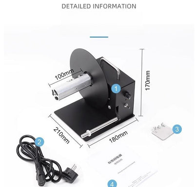 R3pro Automatic Label Rewinder Two-way Labeling Machine Barcode Label Rewinder