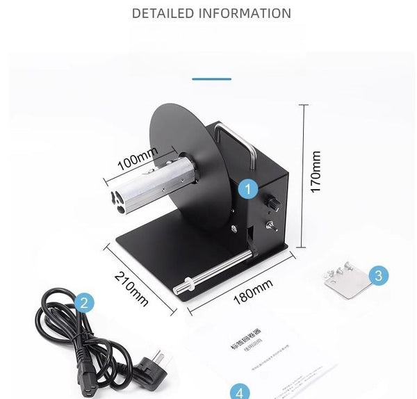 R3pro Automatic Label Rewinder Two-way Labeling Machine Barcode Label Rewinder
