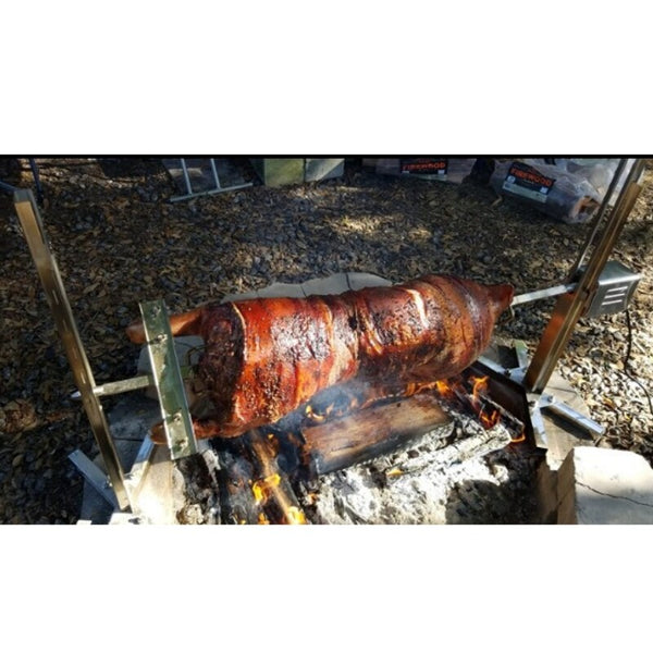 1.3m Electric BBQ Rotisserie Grill Spit Automatic Height Adjustable + 15W Motor