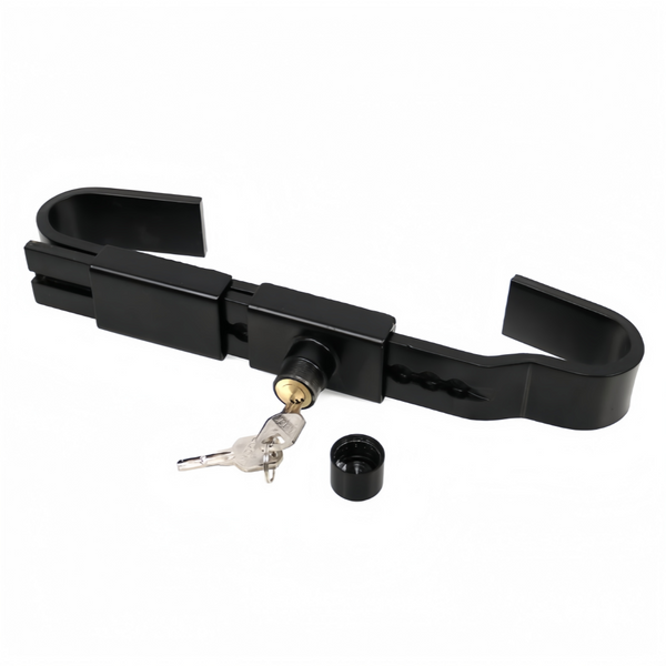 Shipping Container Lock Adjustable Steel Cargo Trailer Lock with 2 Keys & Cover