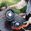 Outdoor Camping Portable Gas Stove Adjustable 2 Burners Foldable With Carry Bag