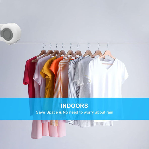 Double Retractable Washing Lines Heavy Duty Clothes Line Indoor Outdoor 30M Long