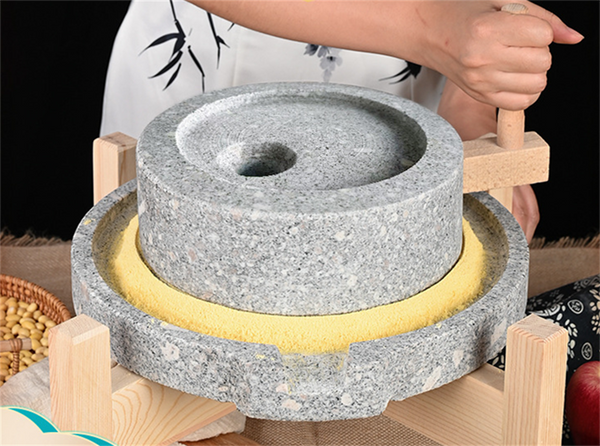 Stone Mill Grinder Grinding Wet/Dry For Soybean Milk Corn Flour Bean Powder AU