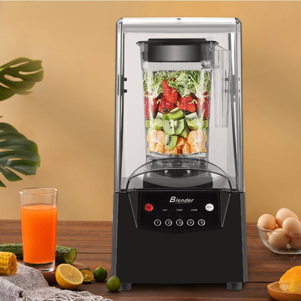 2L Commercial Blender Mixer W/ Cover Quiet Juicer Smoothie Mixer Food Processor