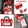 Padlock Group Lockbox Lockout Tagout Box Security 13 Guage with 5 Loto Locks AU