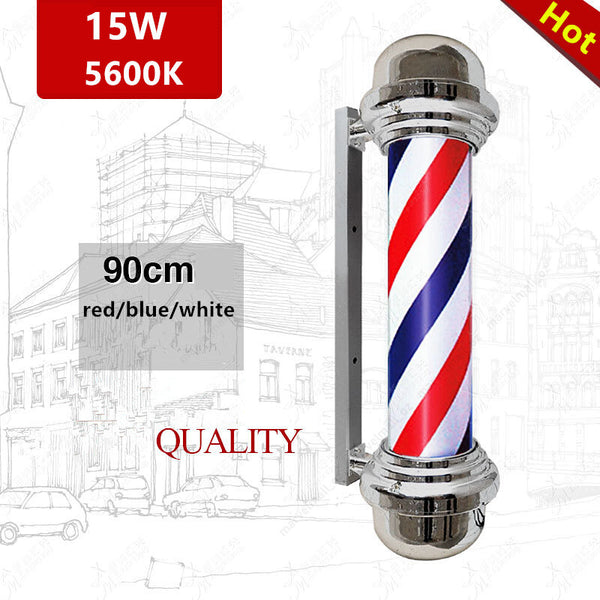 90cm Hair Salon Sign Barber Pole Light Rotating Classic Signs for Hair Salon AU