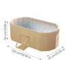 59'' Foldable Portable Large Bathtub Water Tub Folding PVC Adult Spa Bath Bucket