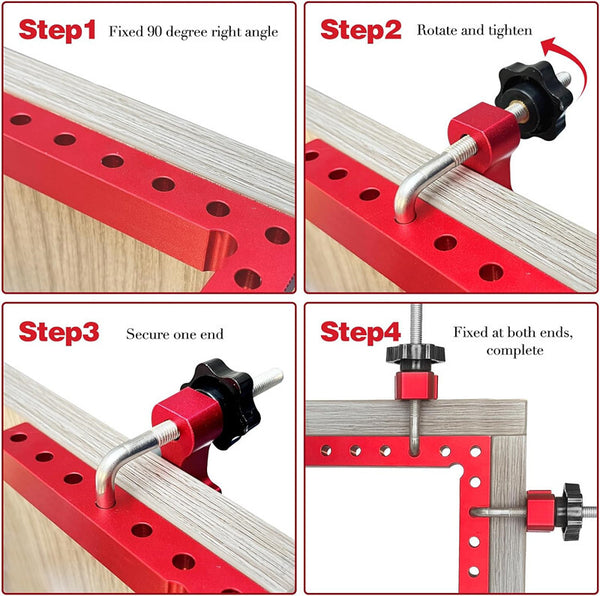 4 Pack Right Angle Clamp 160mm Woodworking Carpenter Cormer Clamping Tools AU