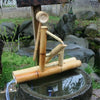 Bamboo Fountain with Pump Japanese Rocking Fountains Kit Bamboo Water Fountain