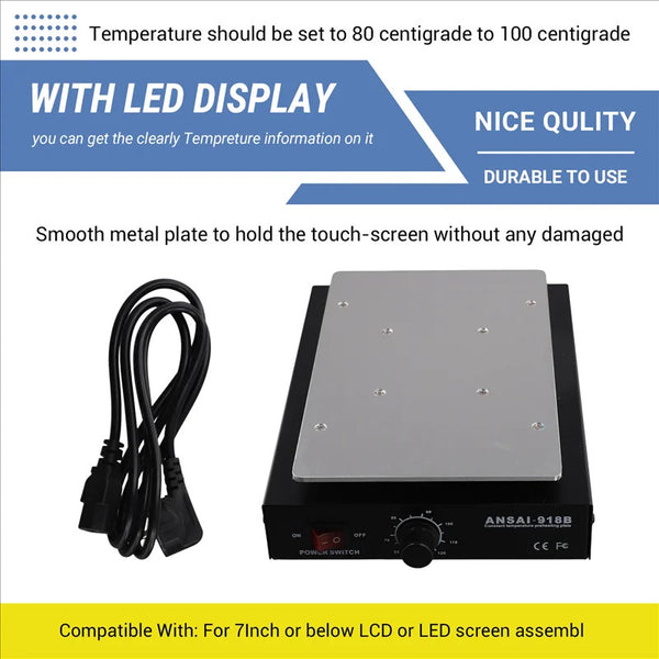 450W Durable 7 inch Phone LCD Screen Separator Removal Phone Repair Machine