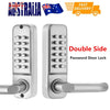 Double-Sided Password Lock Mechanical Door Lock Digital Keyless Door Lock AU