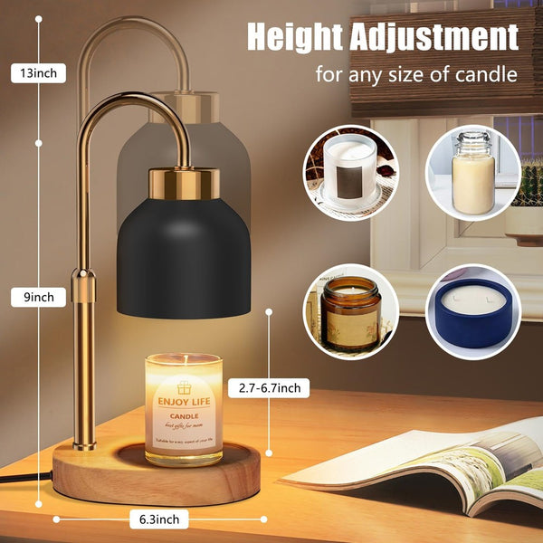 Aromatherapy Melting Wax Lamp Table Candle Warmer Lamp Dimmable Night Light Gift