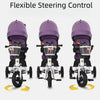 Twins Stroller Pram Tricycle Baby Double Seat Tandem Kids Toddler Ride-On Toy