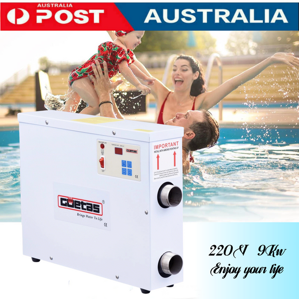 Electric Thermostat Swimming Pool SPA Water Heater Bath Tub Heating 220V 9KW AU