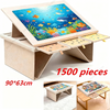 1500 Pieces Jigsaw Puzzle Table Tilting Puzzle Board with Cover Foldable Boards