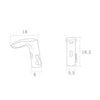 Bathroom Sink Automatic Sensor Control Tap Hands Free Public Water Mixer Faucet