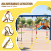 Wooden Swing Children's Swing with Adjustable Rope Swing Set Indoor & Outdoor