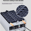 3000W Electric Taiyaki Machine Commercial Fish Shaped Waffle Maker Machine AU