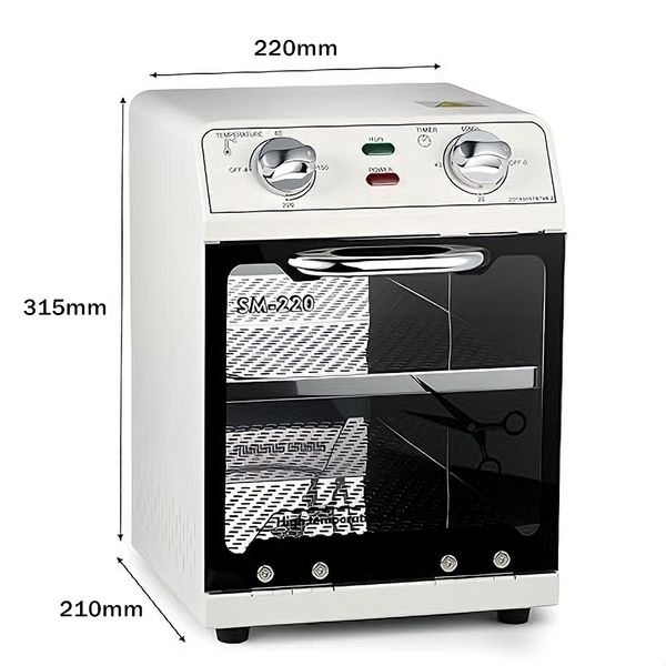 8L Sterilizer Cabinet 220℃ Dry Heat Disinfection Large Capacity for Beauty Salon