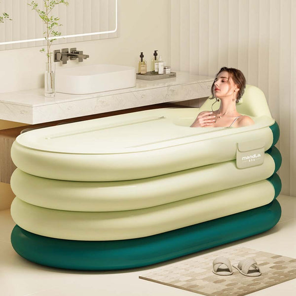 Ice Bath Tub for Athletes Cold Water Therapy Hot Tub Portable Folding Bathtub
