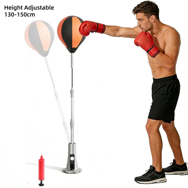 Boxing Bag Reflex Freestanding Speed Ball Punching Training Adjustable Height