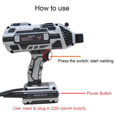Handheld Welder Welding Machine Upgraded AC Electric Portable Digital Welder Gun