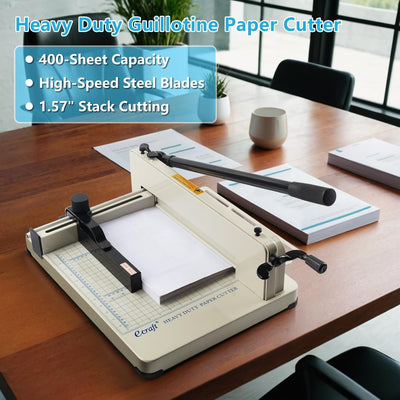 Premium Heavy Duty A4 To B7 Size Paper Cutter Card Guillotine Trimmer 400 Sheets