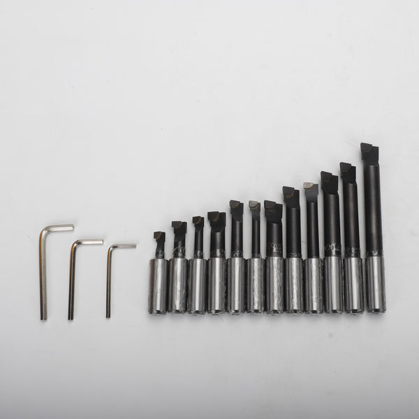12Pcs 3 Inch Boring Head BT40 Shank 3/4 Inch Carbide Boring Bar Boring Head Bar