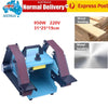 Double Belt Sander Machine Electric Polishing Grinding Tool Bench Grinder Kit