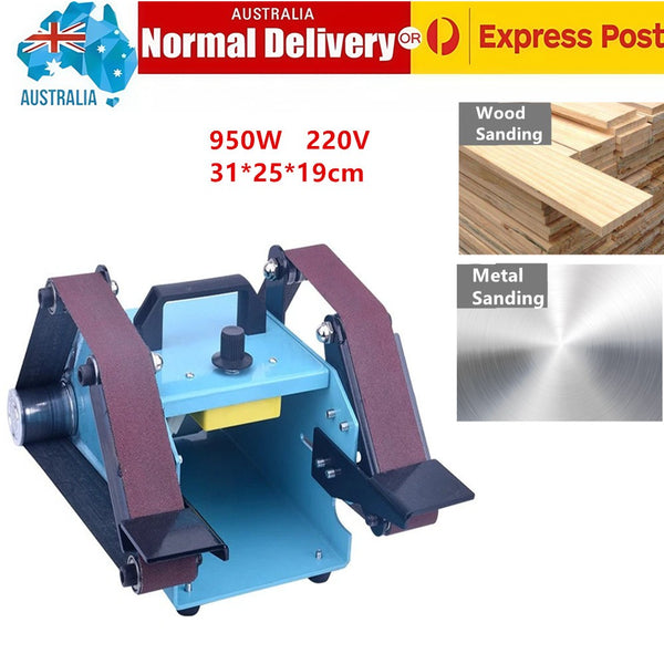 Double Belt Sander Machine Electric Polishing Grinding Tool Bench Grinder Kit