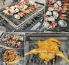Portable Flipping Charcoal Grill 360° Rotating Charcoal BBQ Backyard Camping AU