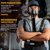 Full Face Gas Mask Flow Respirator Electric Supplied Air Fed Flow System Device