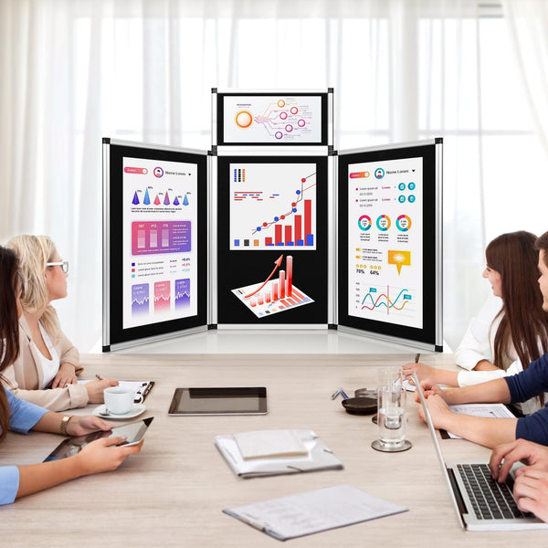 3+1 Panel Trade Show Presentation Board Folding Panel Table Top Display Board