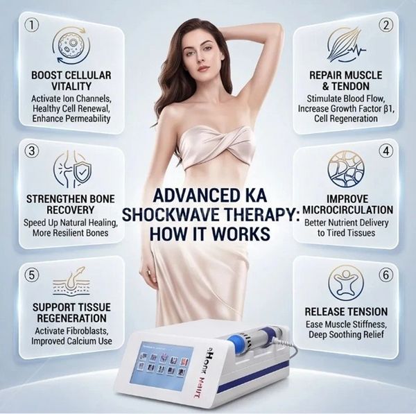 Pain Relief Shock Wave Therapy Equipment Focused Shockwave Therapy Machine AU