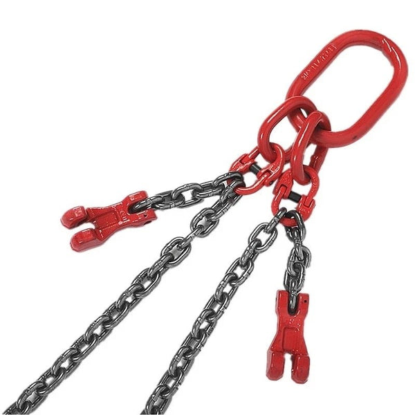 2/4 Leg Chain Sling for Lifting with Hooks Heavy Duty 3 Ton  Lift Chains Rigging