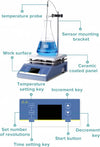 5L Magnetic Stirrer with Heating Stirrer LCD Digital Display Mixer with Stir Bar