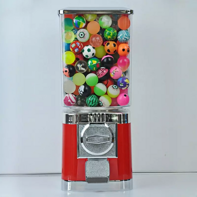 2 Coin Operated Gumball Vending Machine Toys Balls Twisting Dispenserw/Lock