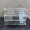 2/3 Tier Acrylic Display Case for Collectibles Figures Cupcake Dustproof Cabinet
