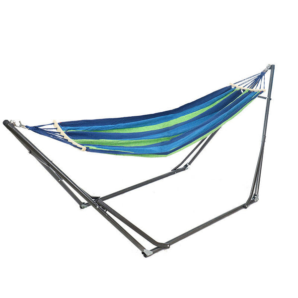 Foldable Hammock Swinging Chair Hammock With Stand Pop Up Hanging Camping Bed