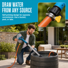 Cordless Stick Water Transfer Pump w/ Built-In Battery 3 Gear Adjustment 50L/min