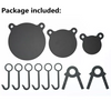 3 Pcs Gong Target Hanging Kit AR500 Steel Shooting Targets Hunting Training AU