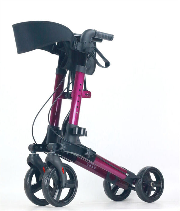 2in1 Wheelchair Walking Frame Rollator Adjustable Mobility Walker Aid Wheels