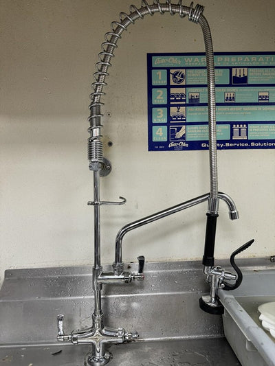 47" Commercial Pre-Rinse Sprayer High Pressure Washing Kitchen Sink Faucet AU